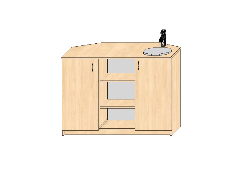 Стіл вчителя демонстраційний,покриття HPL, каркас ЛДСП ,ширина 1200, з мийкою, без розеток РІВНЕНСЬКЕ НВП УТОГ